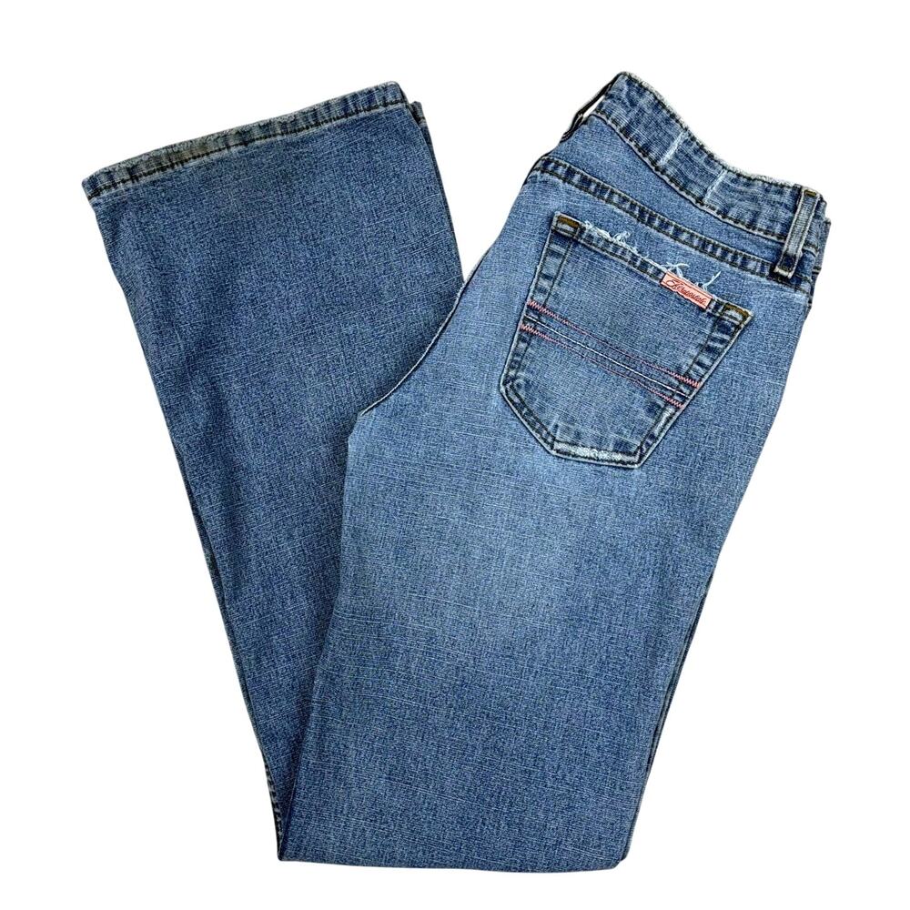 Aeropostale Bootcut Jeans Juniors 9/10 Blue Denim Vintage Y2K Fairy Grunge